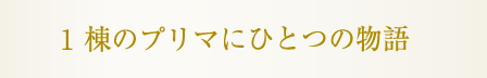 1棟のプリマにひとつの物語